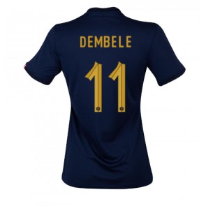Francie Ousmane Dembele #11 Dámské Domácí Dres MS 2022 Krátký Rukáv